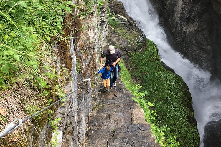 Restaurierung Felspfad Alpbachschlucht